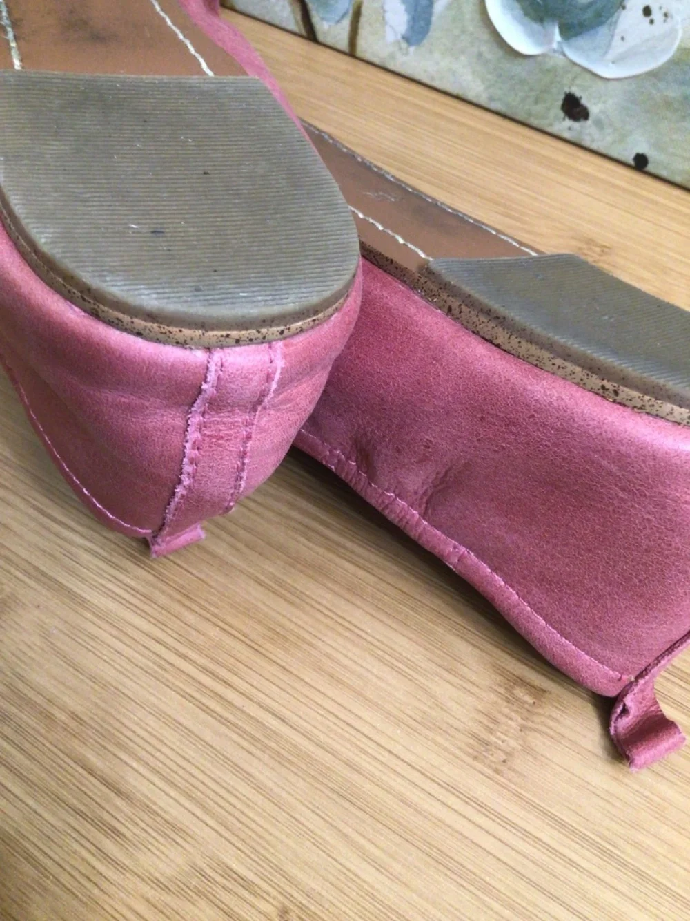 Latigo Leather Shoes Women's Leather Bettie Flats Ballet Size 9,5